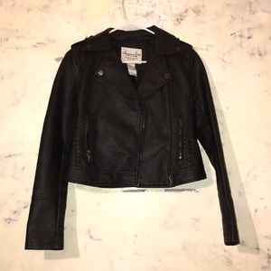 Black biker jacket